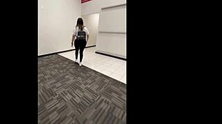 Flashing my ass in public store turns me on and had to masturbate in store restroom