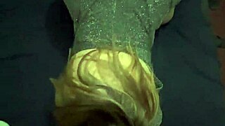 Beautiful Fat Ass Bends Over in Sparkly Party Dress