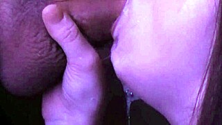 Juicy girl neighbor sucks neighbor's big dick so prettily 😍