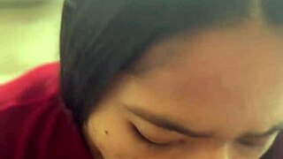 does she lick the huge cock of her neighbor?