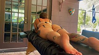 hotwife gets naughty massage bbc fuck