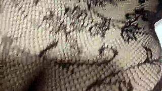 Wife's friend in lingerie lets me fuck her ass