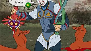 i fucked majora in the legend of zelda, her big tits bouncing and squirting cum everywhere