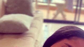 does she lick the huge cock of her neighbor?