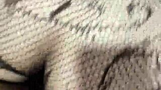 Wife's friend in lingerie lets me fuck her ass