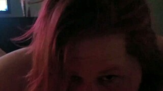 Redhead Milf Gives Intense Blowjob to Bitchbratbbw