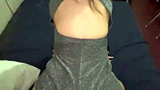 Beautiful Fat Ass Bends Over in Sparkly Party Dress