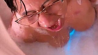 my stepmom joins me in the jacuzzi for fun