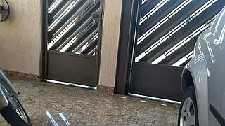 I saw my hot neighbor in tight jeans and fucked her rough until orgasm