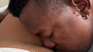 he licks and sucks my tight pussy in amateur couple scene