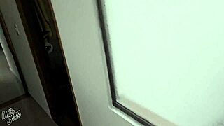 colombian girlfriend gives morning blowjob after ice cream treat, curvy ass close up