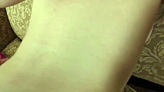 Violet Vixen in part 1 POV trailer, redhead pornstar uses dildo on shaved pussy.