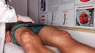 got hard right in front of the nurse today