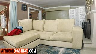 Busty Ebony Teen Cutie Slammed Rough in Interracial Casting Session