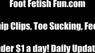 Lesbians worship perfect feet, suck tiny toes, and give footjobs