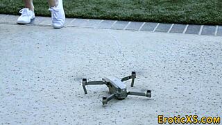 blonde babe gets bent over and rides huge cock in hardcore session, ending with creampie