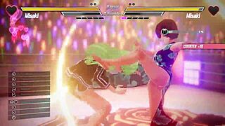 lesbian battle with fingering and squirting