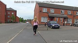 Chubby British Amateur Flashing In Public!