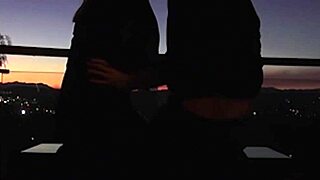 Big boobed Tasha Reign sucks James Deen's dick after their romantic date