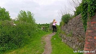 Chubby British Amateur Flashing In Public!