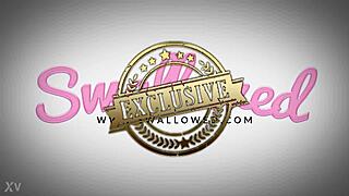 lily labeau and allie haze are sluts for slobber in hardcore action