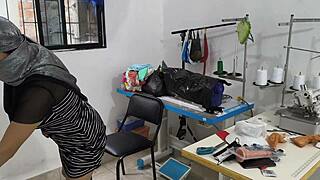 Indian Seamstress Enjoys Workshop Time