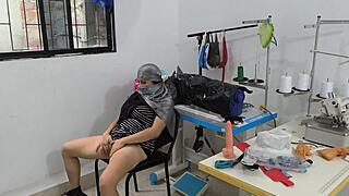 Indian Seamstress Enjoys Workshop Time