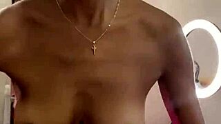 Petite 18+ blonde gives sloppy head to monster cock