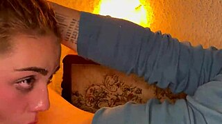 Closeup wet sloppy face best blowjob ever