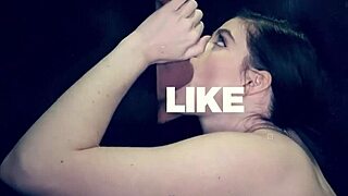 brunette visits the gloryhole for some fun