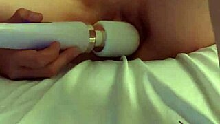 blonde richelle rose masturbates with wand, cumming multiple times in close up