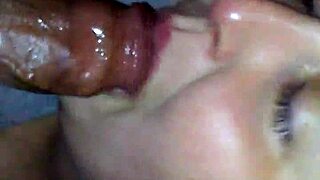 bj and wife swallowing the load