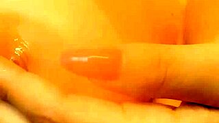 Hot brunette goddess teases with titsfuck and butt plug anal 😏