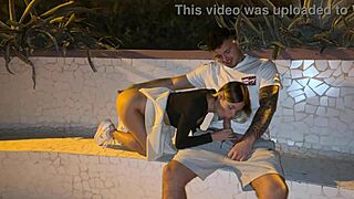 European Teen Outdoor Sea Walk Stranger Notices No Panties