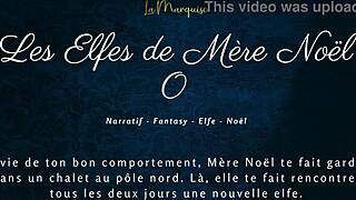 I-I can't believe the elves of mother noel are talking dirty in french christmas porn.