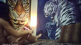 Skinny brunette babe rides Maxxx Loadz's Italian cock for first time.