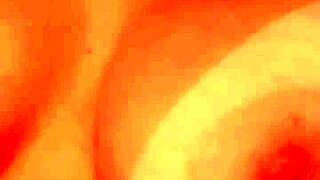 Hot brunette goddess teases with titsfuck and butt plug anal 😏