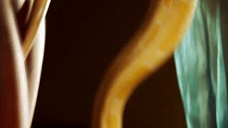 She enjoys the seduction in a mature way