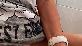 real morning masturbation caressing small clitoris