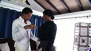 huge bouncing boobs, round ass, ebony cougar soleil, i’m getting slammed by big dick boy