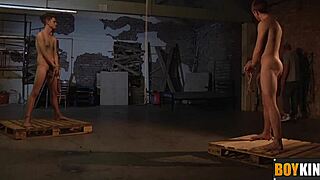 sebastian likes to tie strings around big balls and uncut penis in bondage 😈