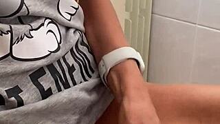 real morning masturbation caressing small clitoris