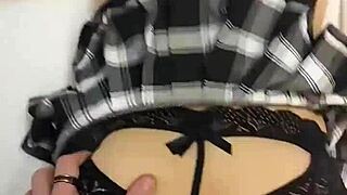 Destiny 18+ Mae fucked hard in mini skirt!