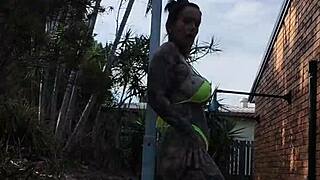 Micro bikini twerking and pole dancing melody radford leaked