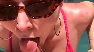 katarinakitty deep throating that big cock, teasing with her ass.