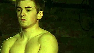 sebastian likes to tie strings around big balls and uncut penis in bondage 😈