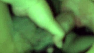 Indonesian amateur bent over, ass up, tits bouncing while riding!