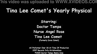 Tina lee comet embarrassed during gyno exam