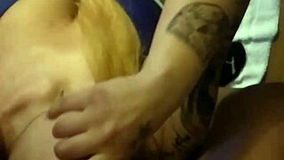 Tattoo Latina Deepthroats Boyfriend's Monster Cock