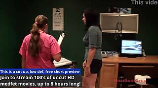 Tina lee comet embarrassed during gyno exam